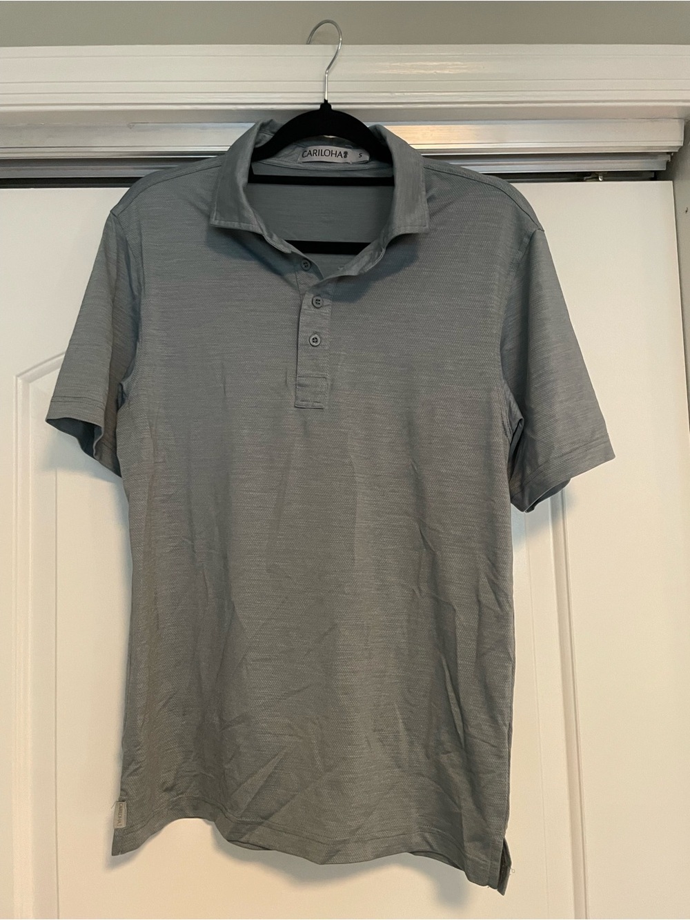 NWOT! Cariloha Men's Short-Sleeve Polo in Light Gray